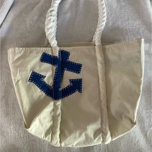Sea Bags Anchor Tote Small White with Rope Handles